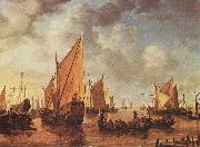 VLIEGER, Simon de Visit of Frederick Hendriks II to Dordrecht in 1646 asr oil painting